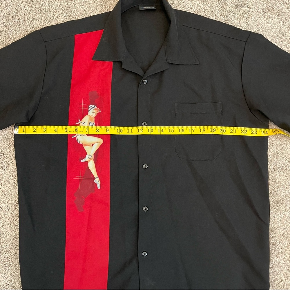 Steady Clothing Miesten Multi Pin Up Paneeli Paita Musta main image 0